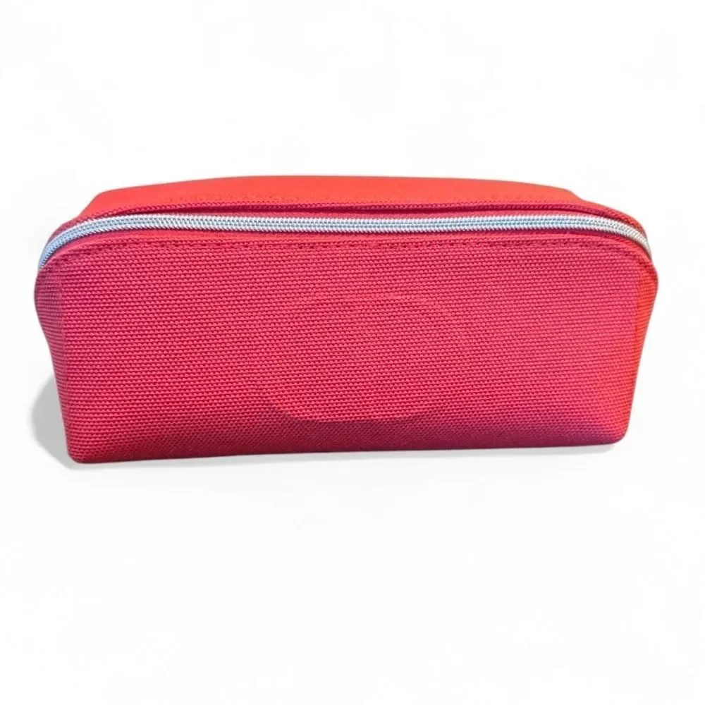 Dior Coral Canvas Cosmetic Vanity Case Travel Jewelry Makeup‎ Organizer